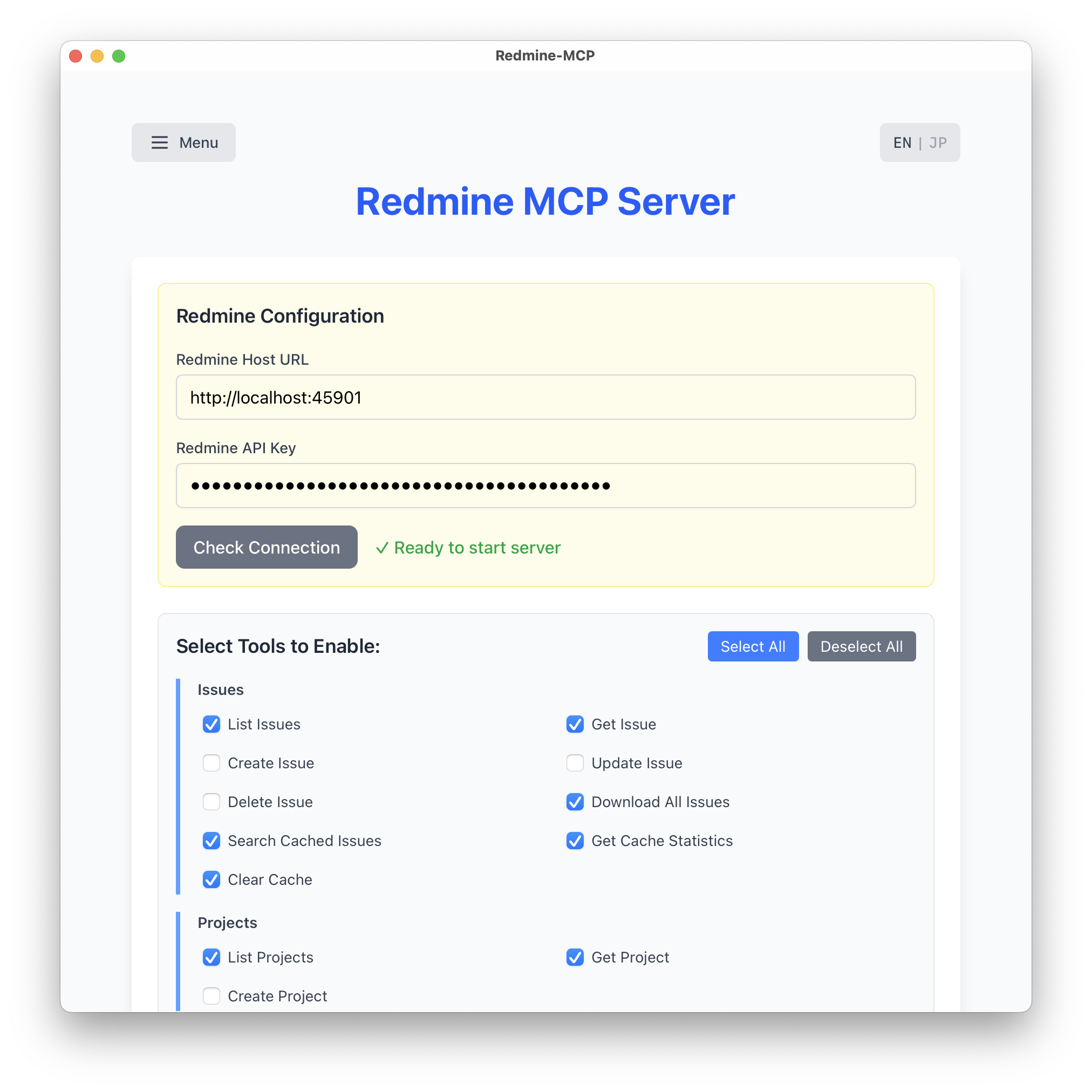 Redmine-MCP Dashboard